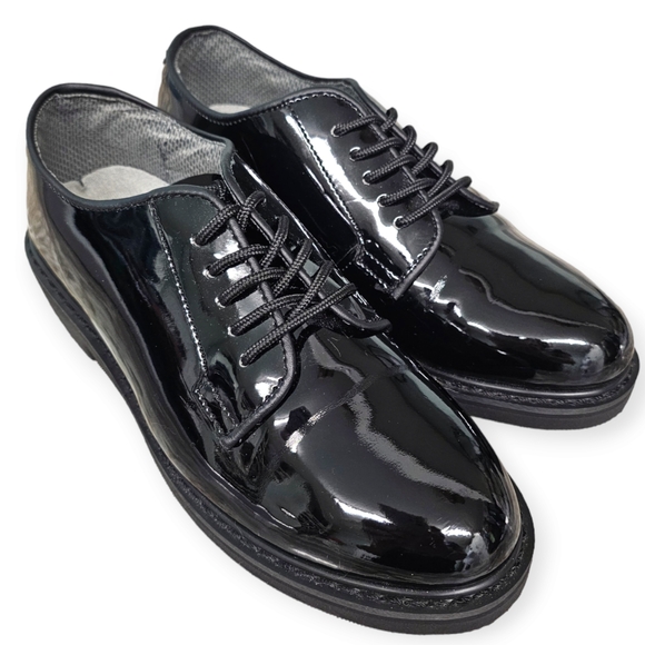 ROTHCO UNIFORM OXFORD HIGH GLOSS WORK SHOE Men's Size 8W - Picture 1 of 12
